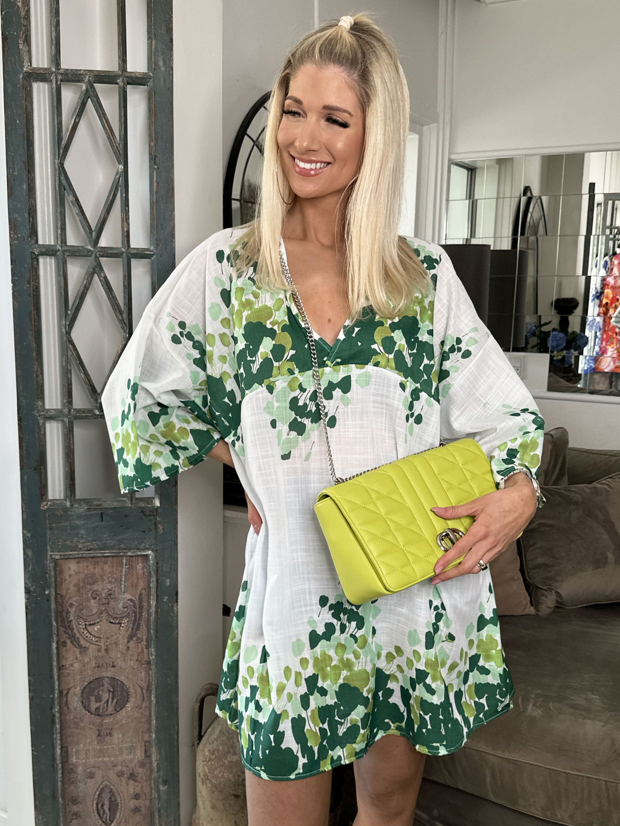 Mathilda - Sød tunika i viscose med fint mønster